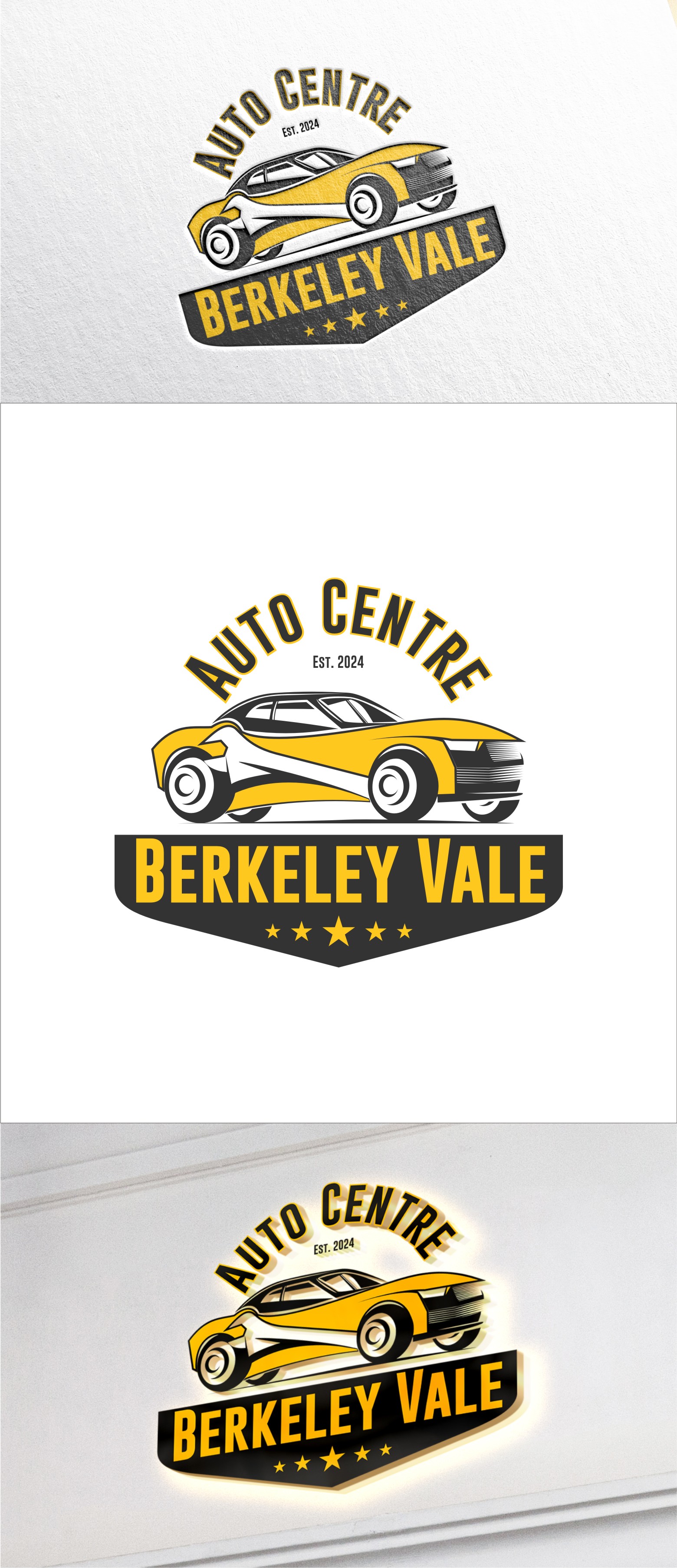 Logo Design by Soul Light for Berkeley Vale Auto Centre | Design #32329603