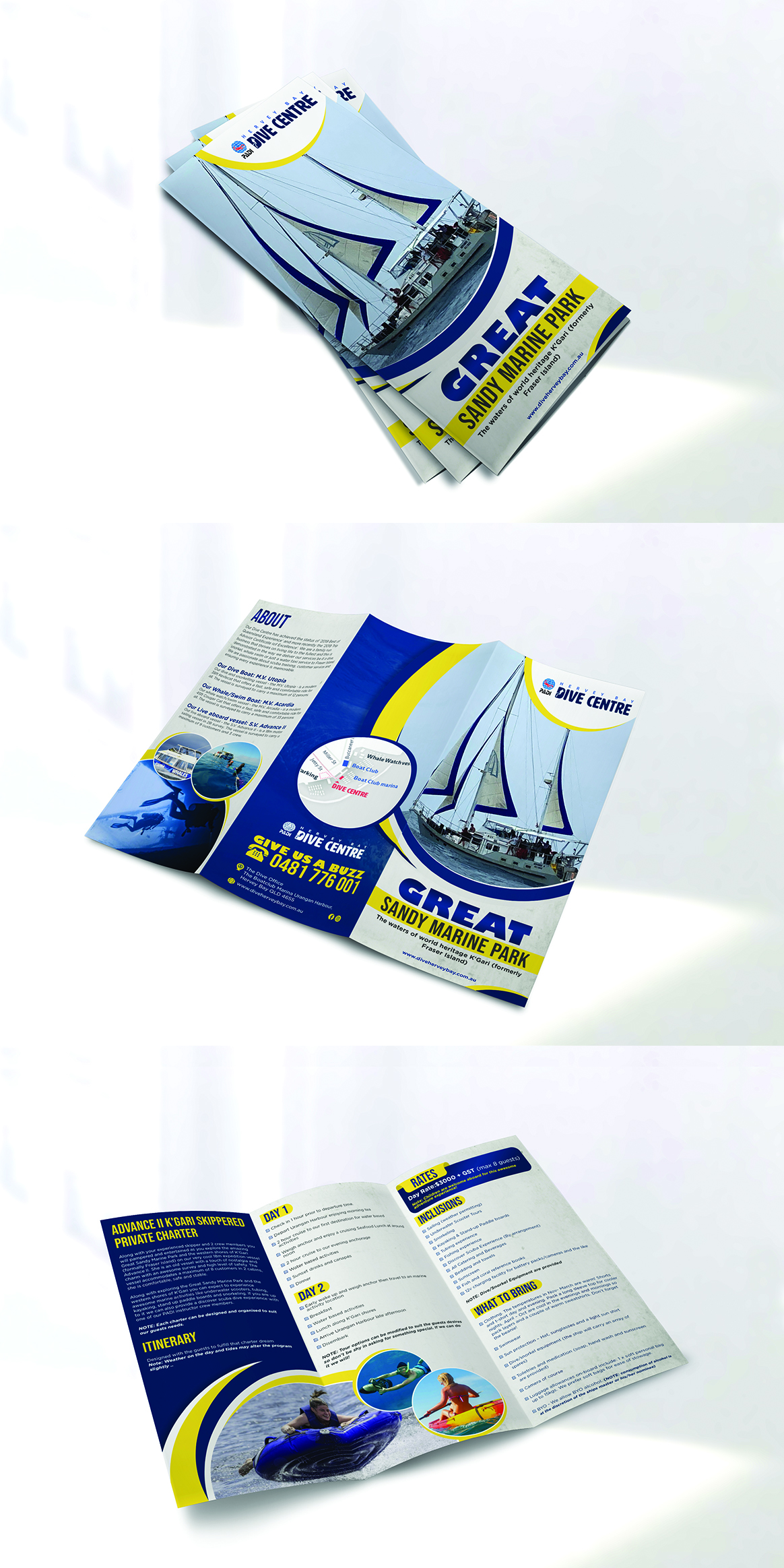 Diseño Gráfico por Sun Creative para Hervey Bay Dive Centre | Diseño #32349825
