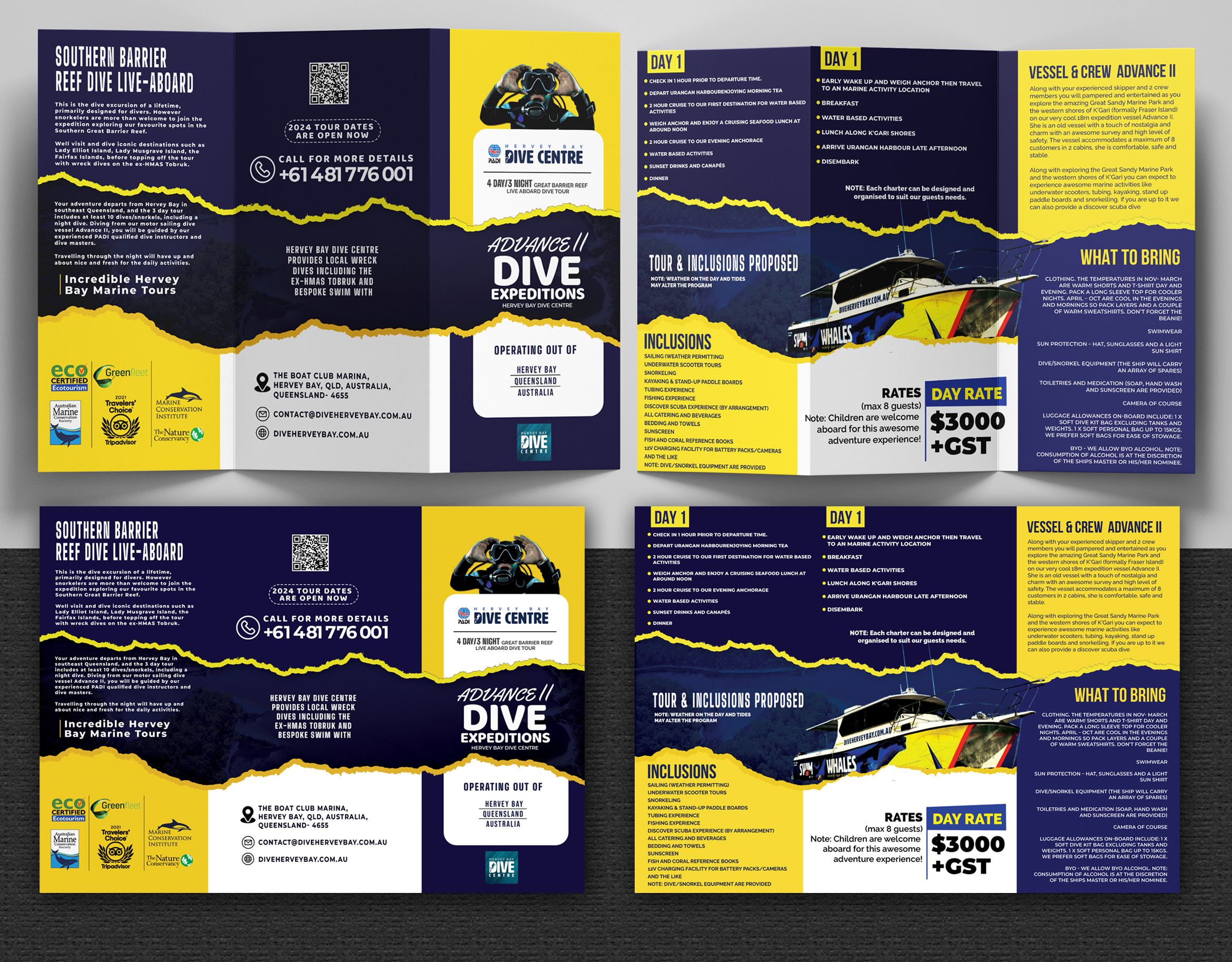 Graphic Design by Ramamoorthi Annadurai for Hervey Bay Dive Centre | Design #32368394
