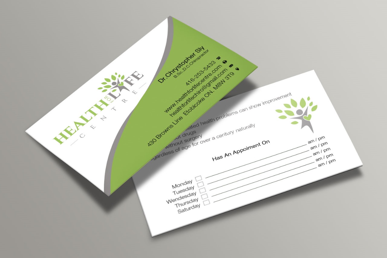 Business Card Design by Pixi Dust for Health For Life Centre | Design #32352408