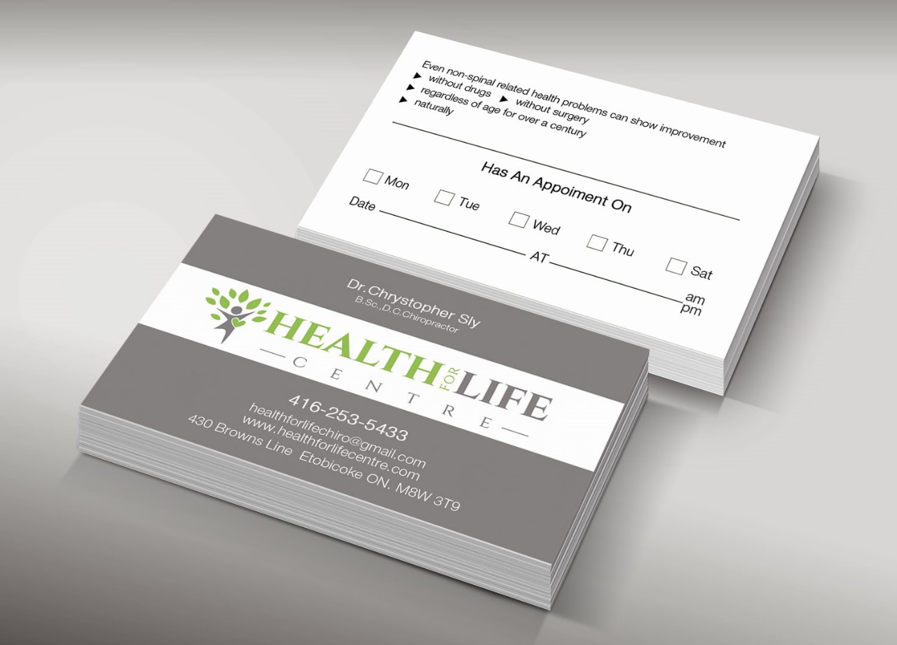 Business Card Design by Pixi Dust for Health For Life Centre | Design #32352409