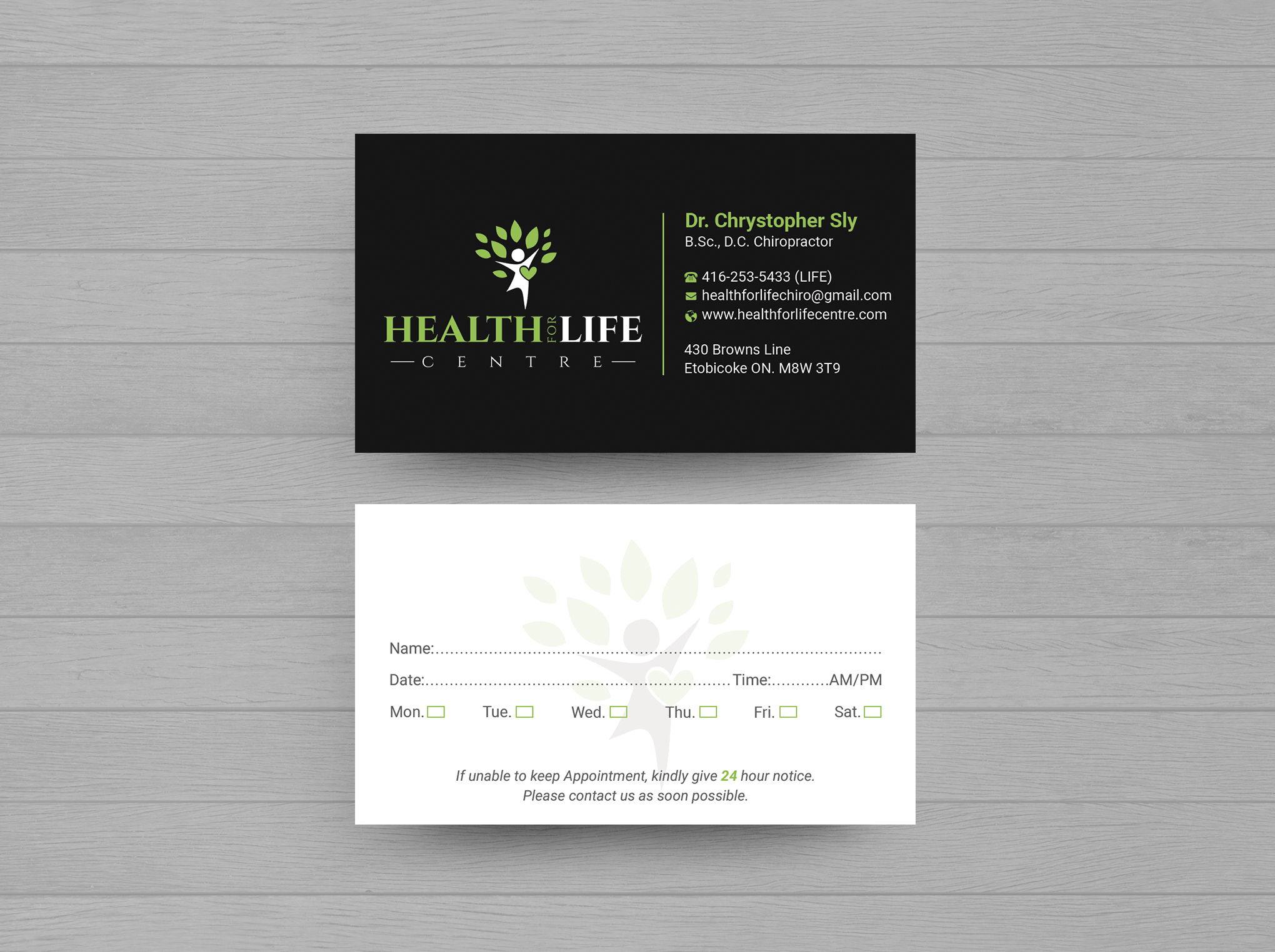 Business Card Design by Expert Bappy for Health For Life Centre | Design #32326260