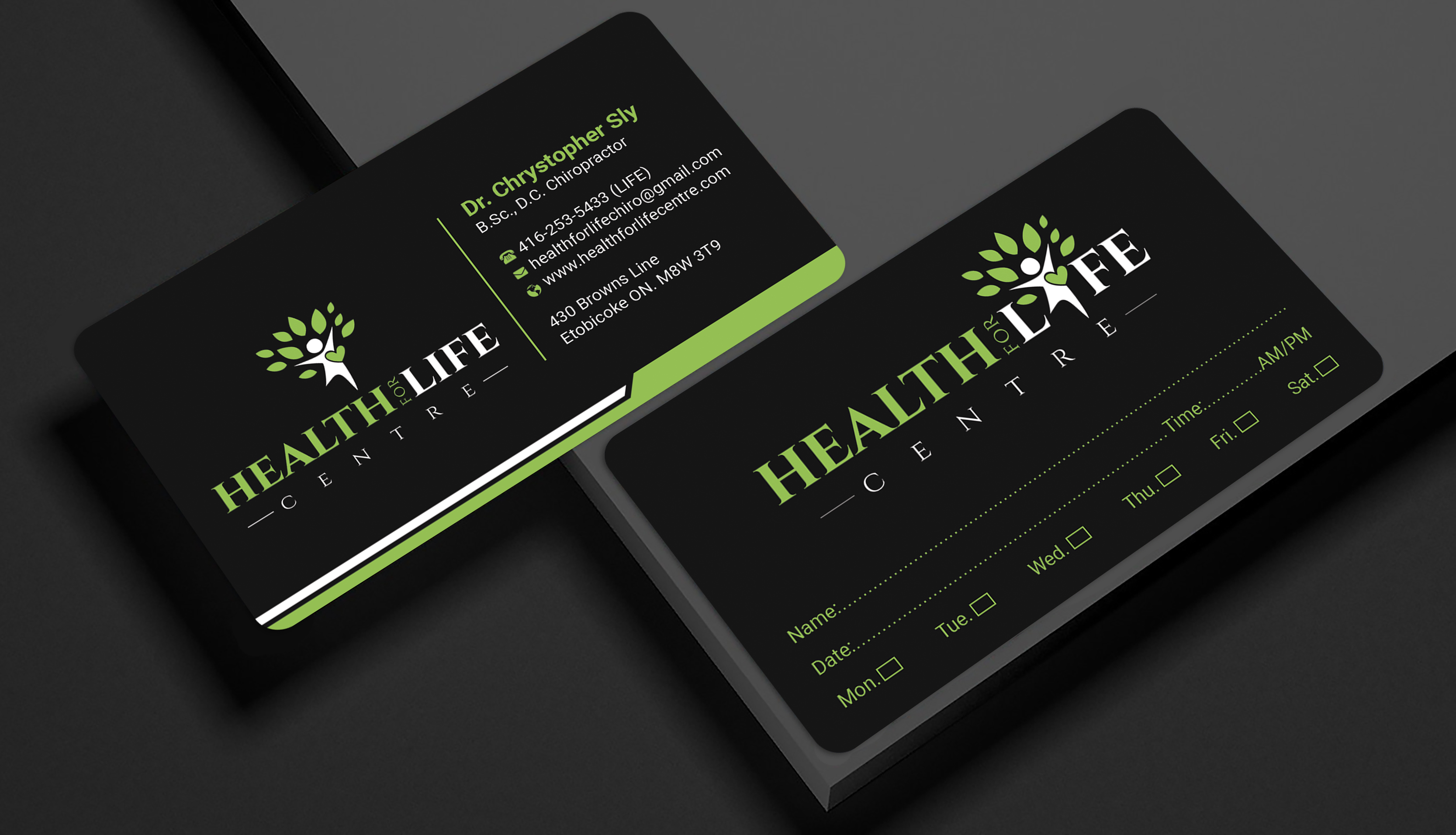 Diseño de Tarjeta de Presentación por Expert Bappy para Health For Life Centre | Diseño #32326374