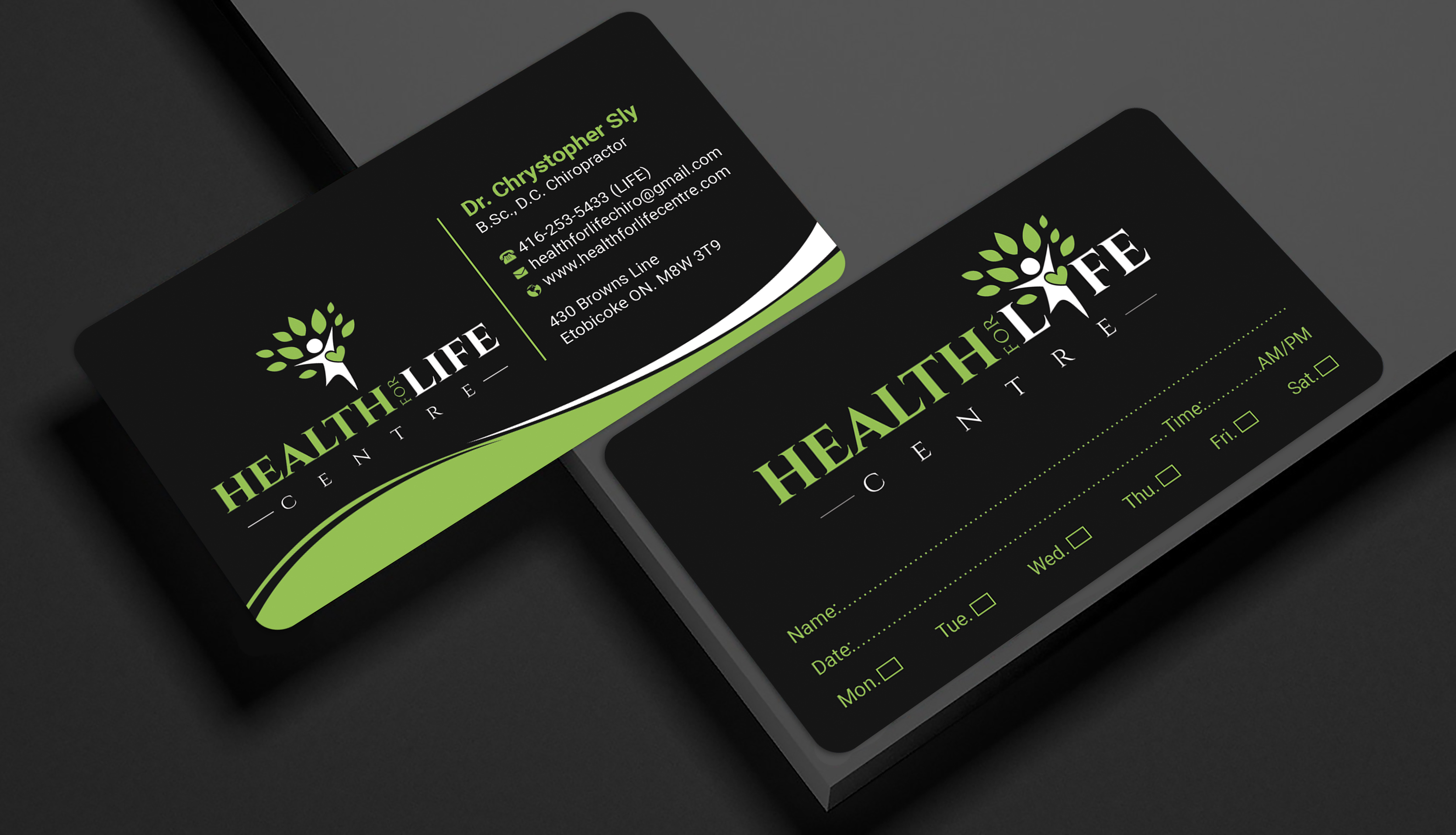 Diseño de Tarjeta de Presentación por Expert Bappy para Health For Life Centre | Diseño #32326375