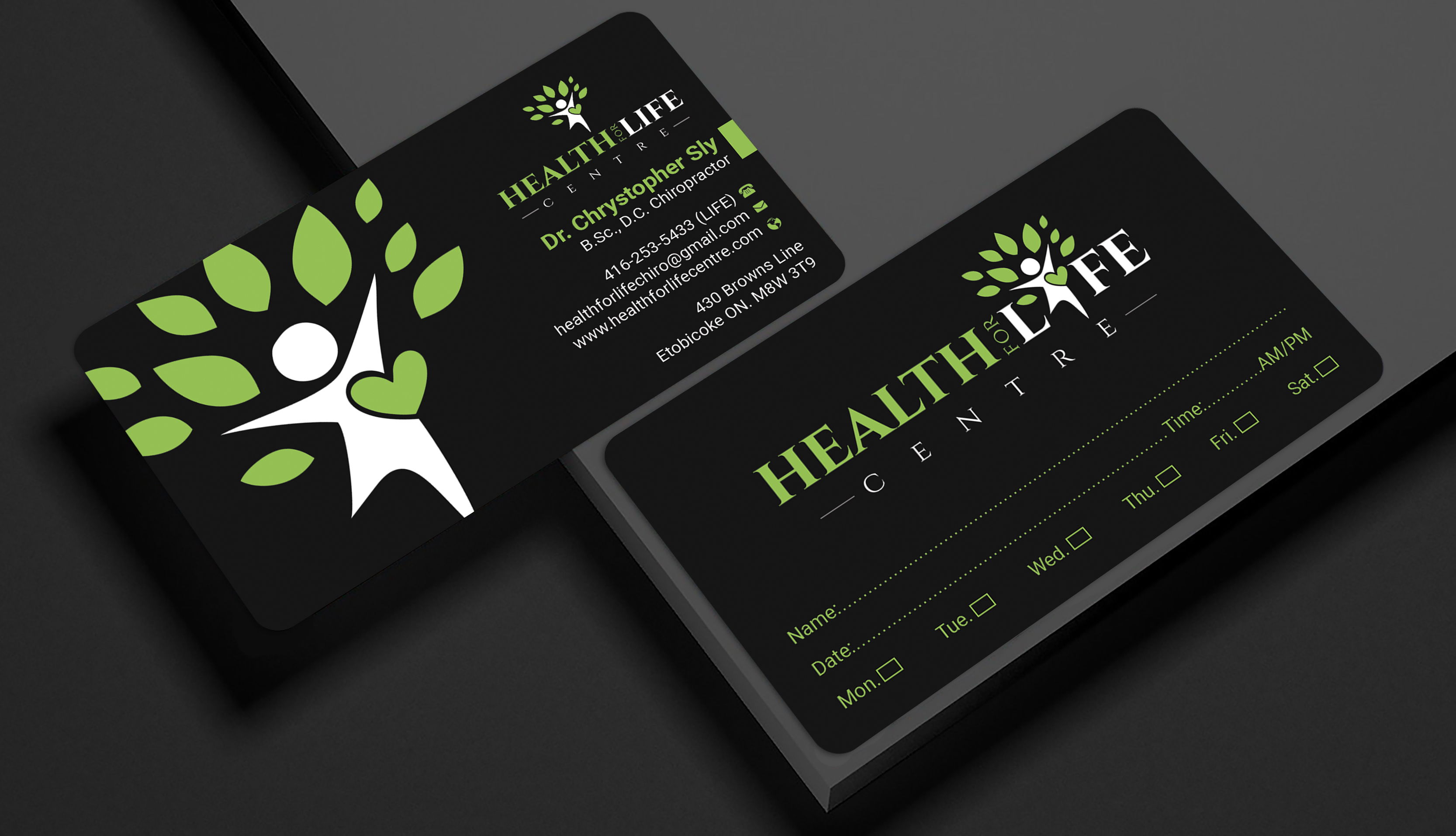 Diseño de Tarjeta de Presentación por Expert Bappy para Health For Life Centre | Diseño #32333805
