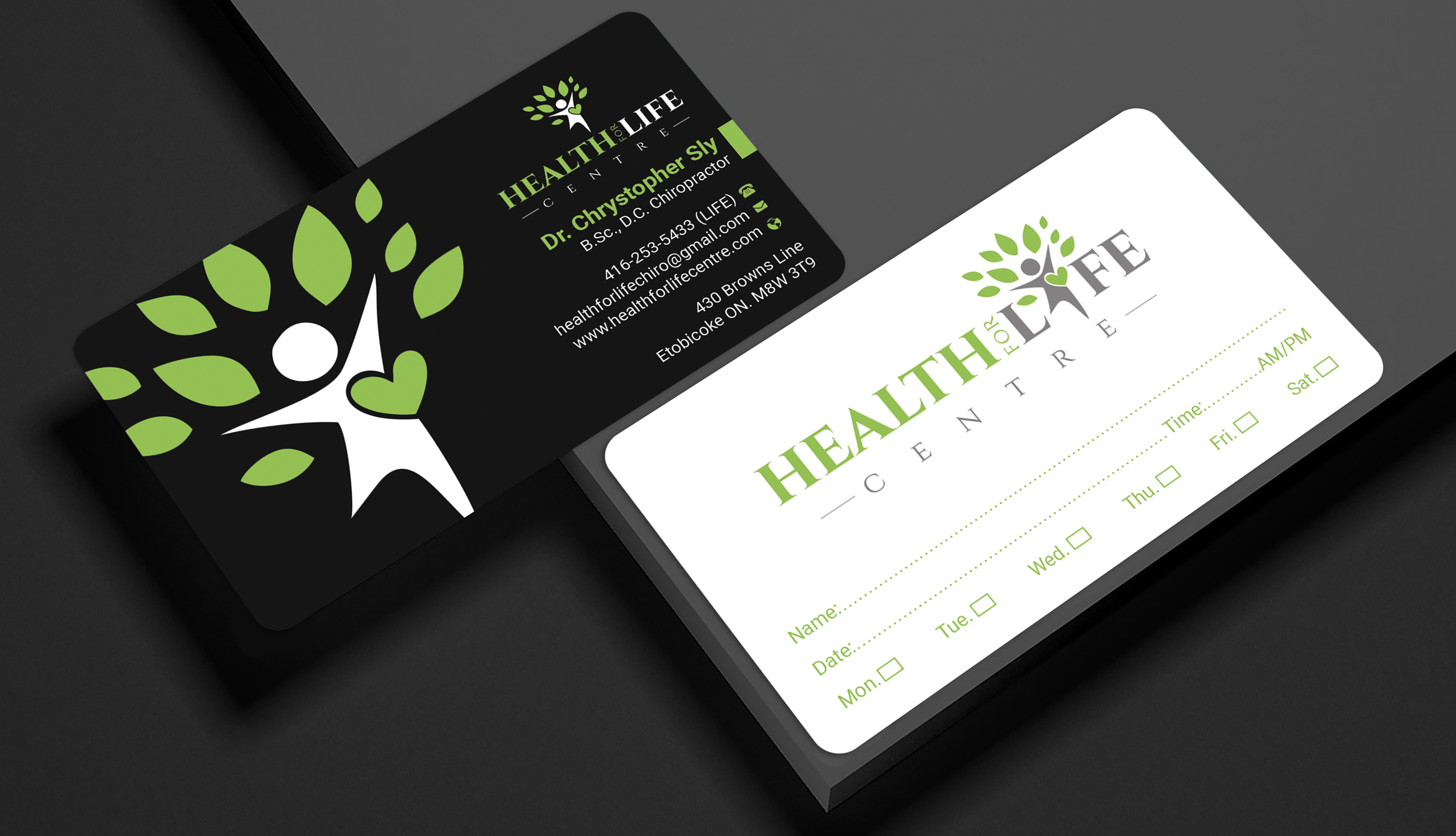 Diseño de Tarjeta de Presentación por Expert Bappy para Health For Life Centre | Diseño #32333806