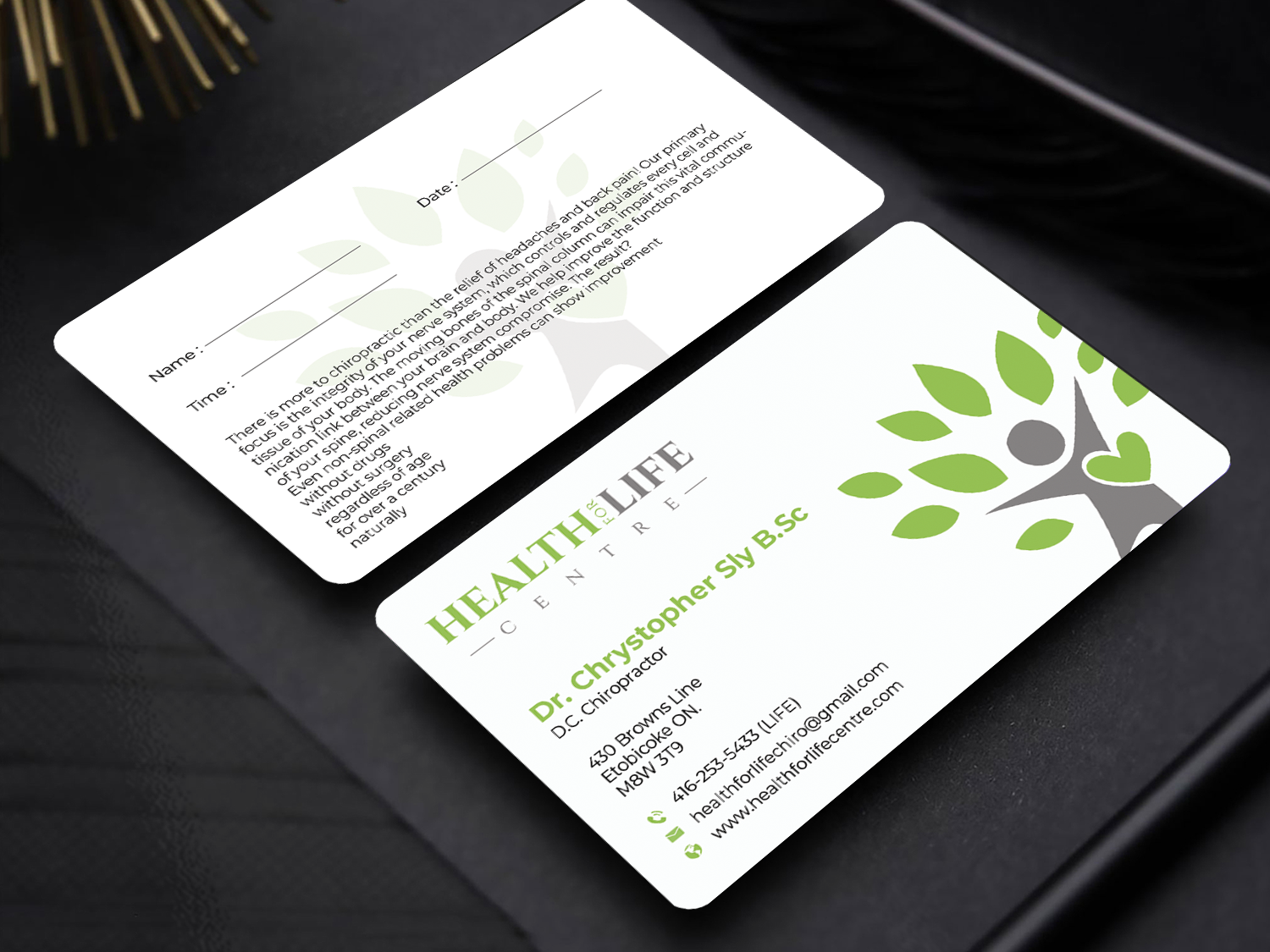 Diseño de Tarjeta de Presentación por Innovative Graphix para Health For Life Centre | Diseño #32329949