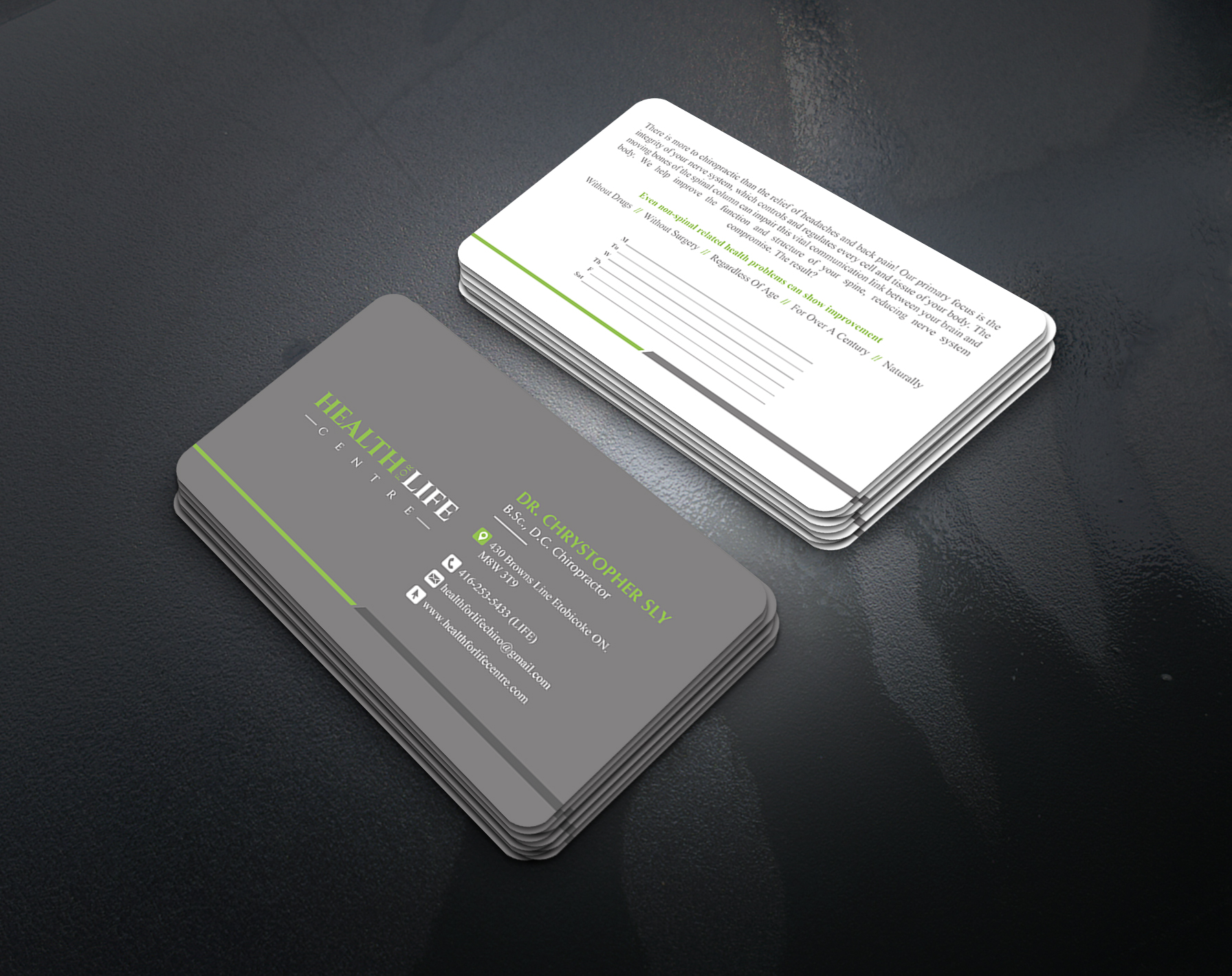 Business Card Design by artbitin for Health For Life Centre | Design #32335462