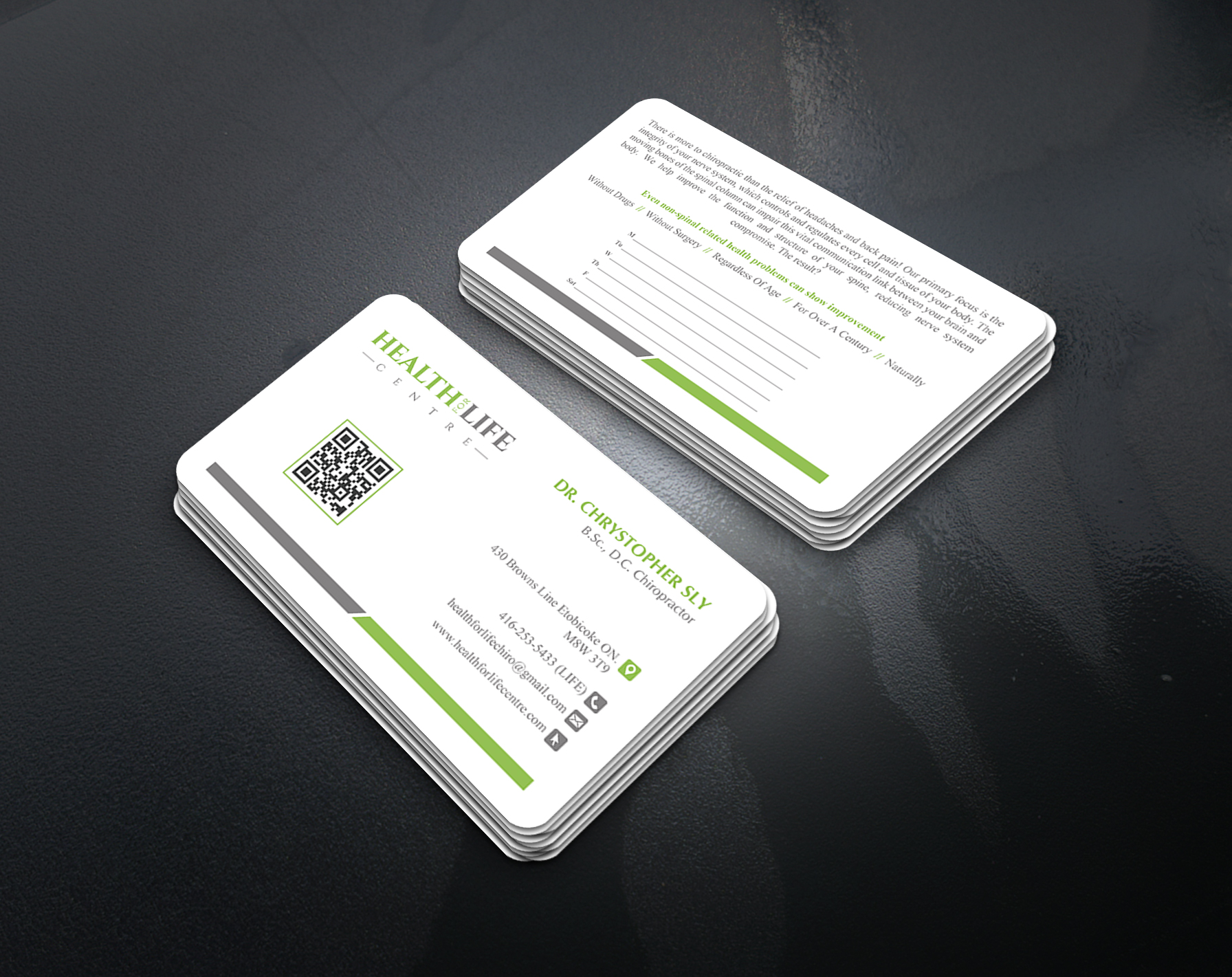 Business Card Design by artbitin for Health For Life Centre | Design #32335463