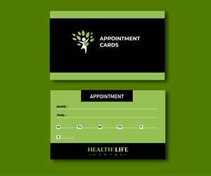 Business Card Design by creativeyalladesign for Health For Life Centre | Design: #32351259