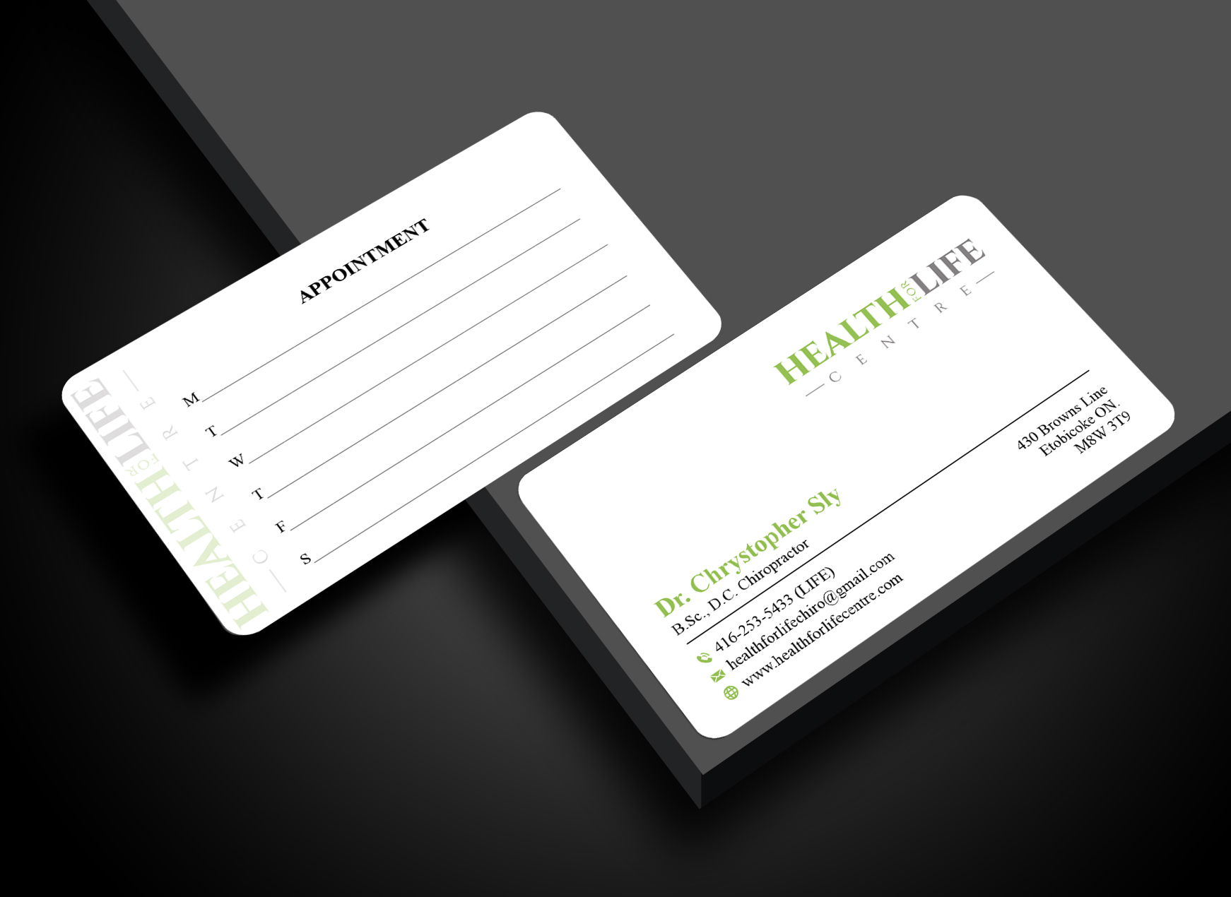 Business Card Design by spks for Health For Life Centre | Design #32326038