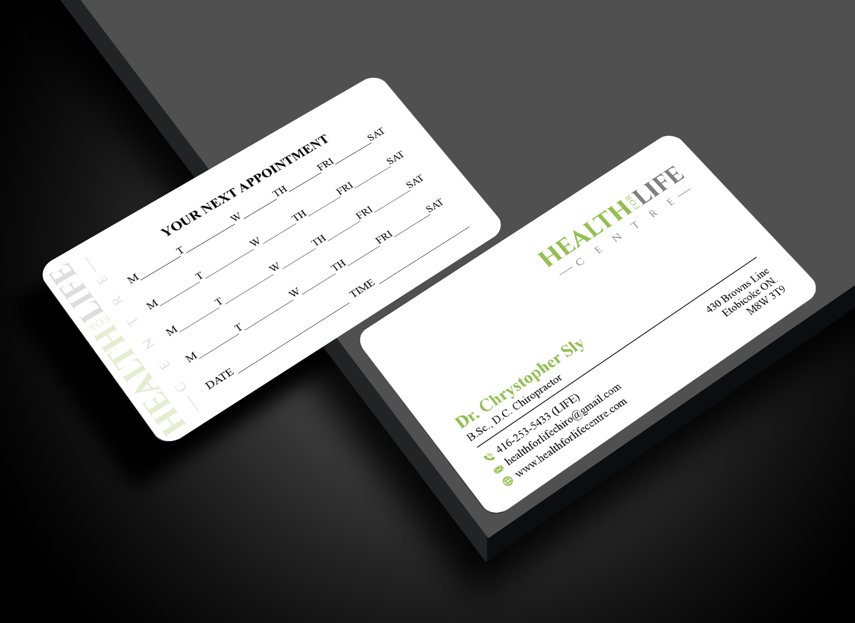 Business Card Design by spks for Health For Life Centre | Design #32326073