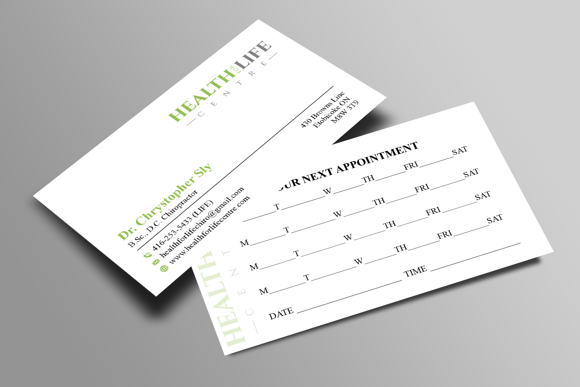 Business Card Design by spks for Health For Life Centre | Design #32326134
