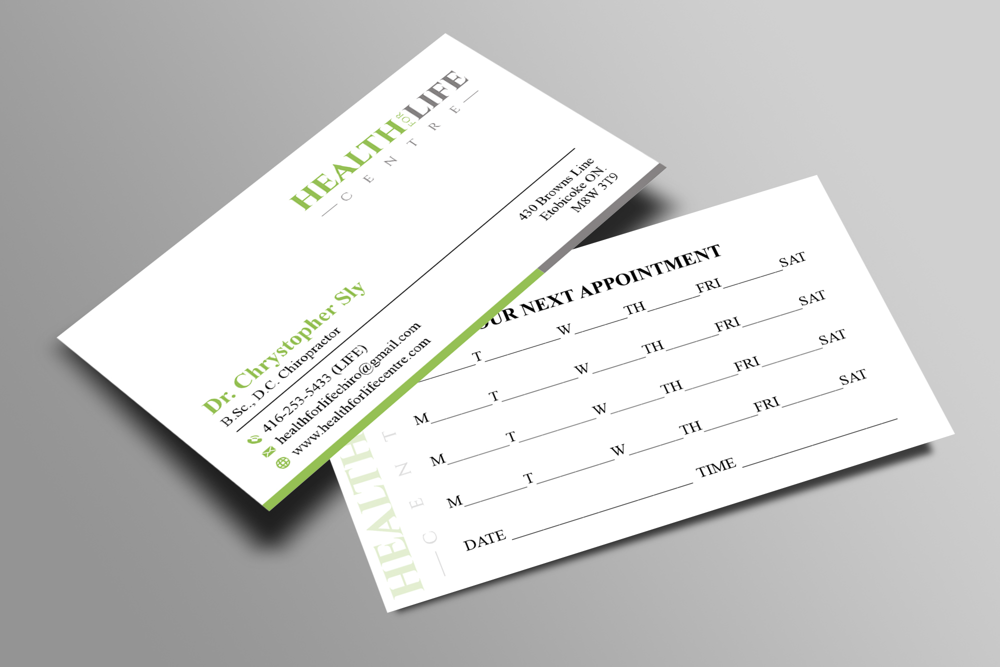 Business Card Design by spks for Health For Life Centre | Design #32326143