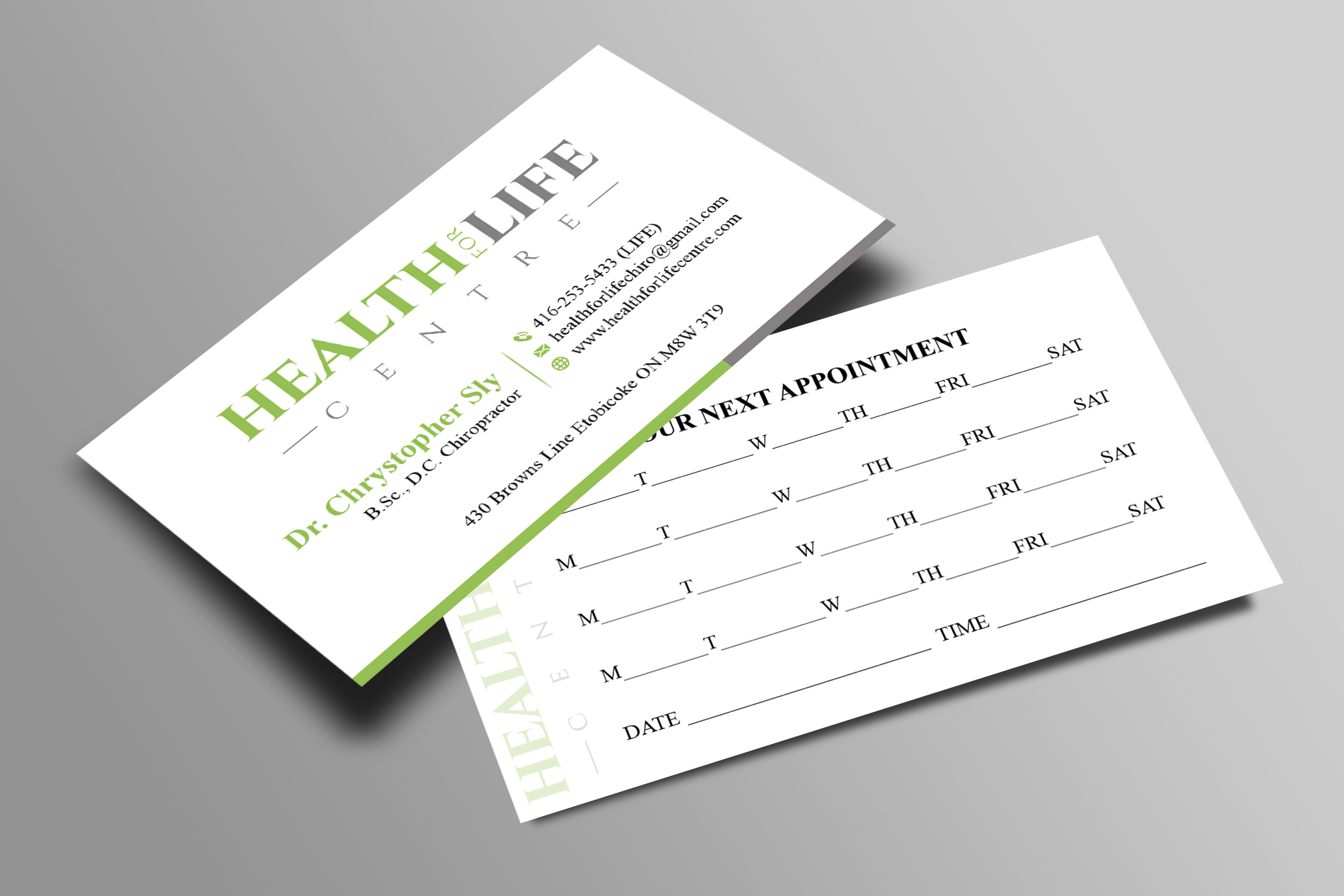 Business Card Design by spks for Health For Life Centre | Design #32326163
