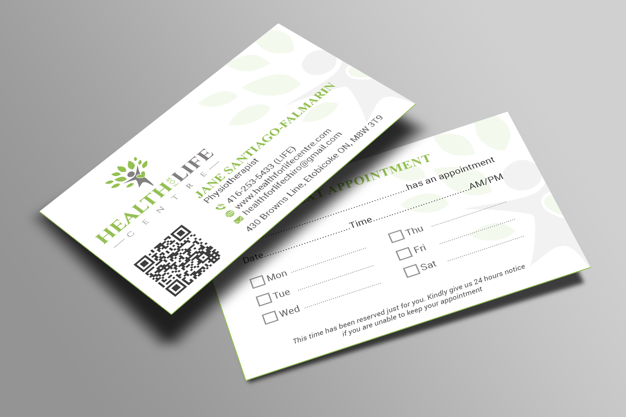 Business Card Design by Creations Box 2015 for Health For Life Centre | Design #32650964