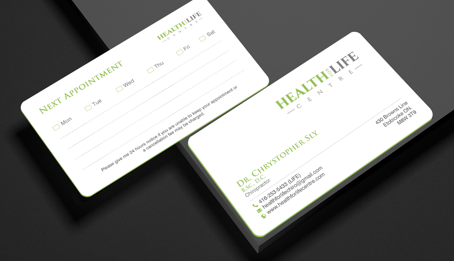 Business Card Design by chandrayaan.creative for Health For Life Centre | Design #32349078
