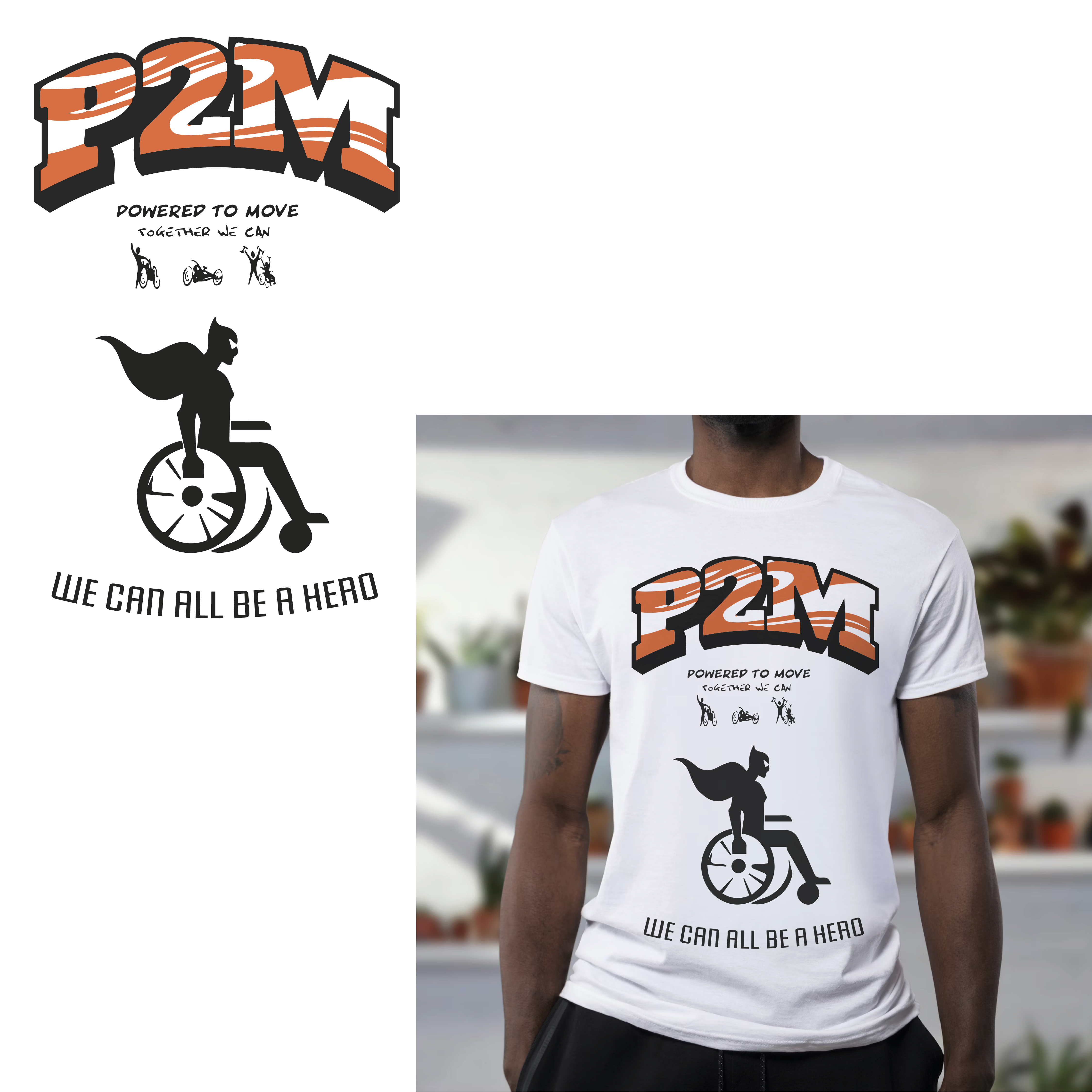 Diseño de Camiseta por Nic Vernon Designs para Powered to Move | Diseño #32379328