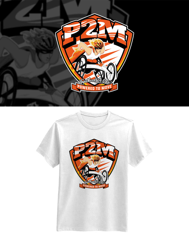 Diseño de Camiseta por HELLOCRUNK para Powered to Move | Diseño #32373310