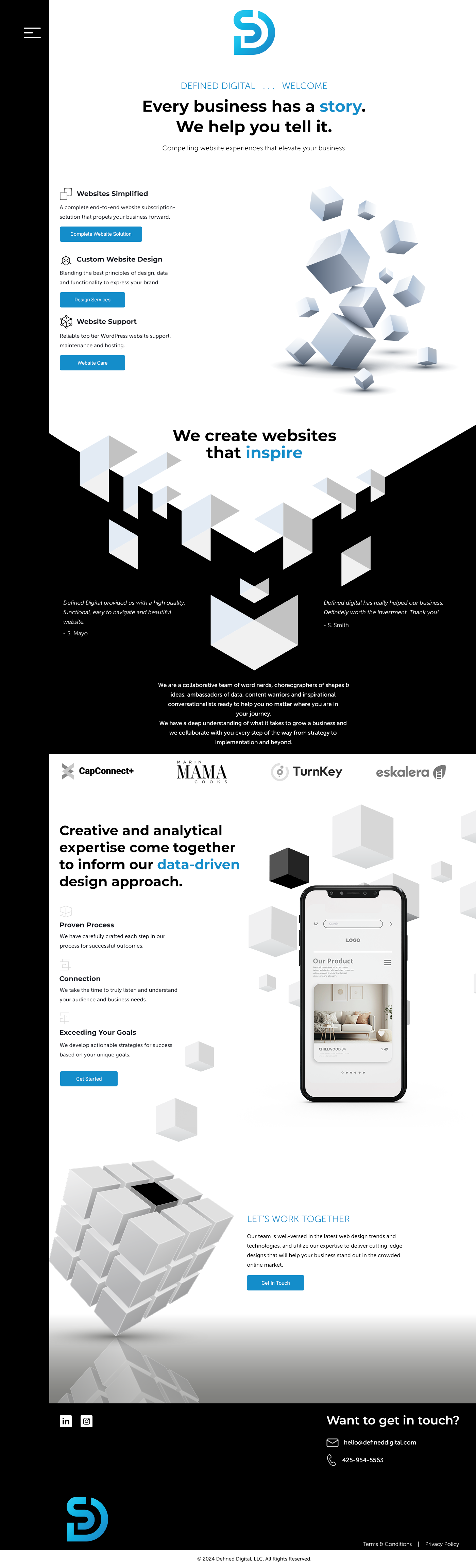 Web Design by Mary1982 for doublejack marketing | Design #32352744