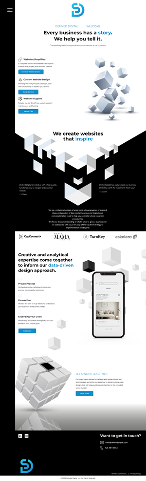 Web Design by Mary1982 for doublejack marketing | Design: #32352744