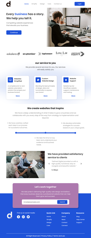 Web Design by Taufik H for doublejack marketing | Design: #32355040