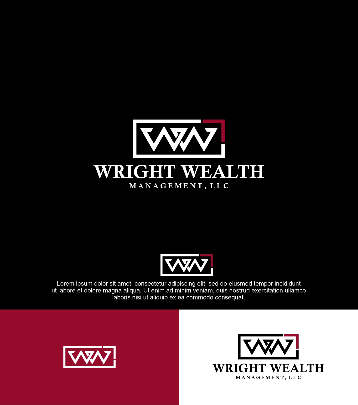 Logo-Design von arumdesign für Wright Wealth Management | Design #32342213