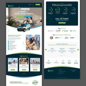 Diseño Web por Danny Designs & Media para inAir Heating & Air, LLC | Diseño: #32348653