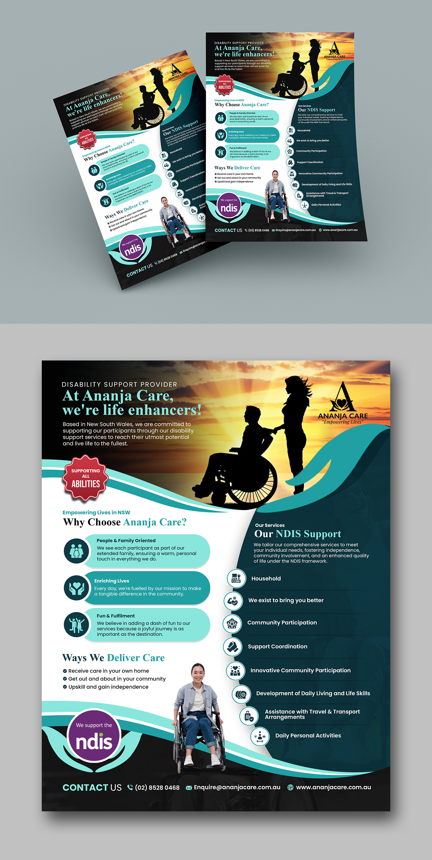 Design de Flyer par debdesign pour Ananja Care | Design #32422082