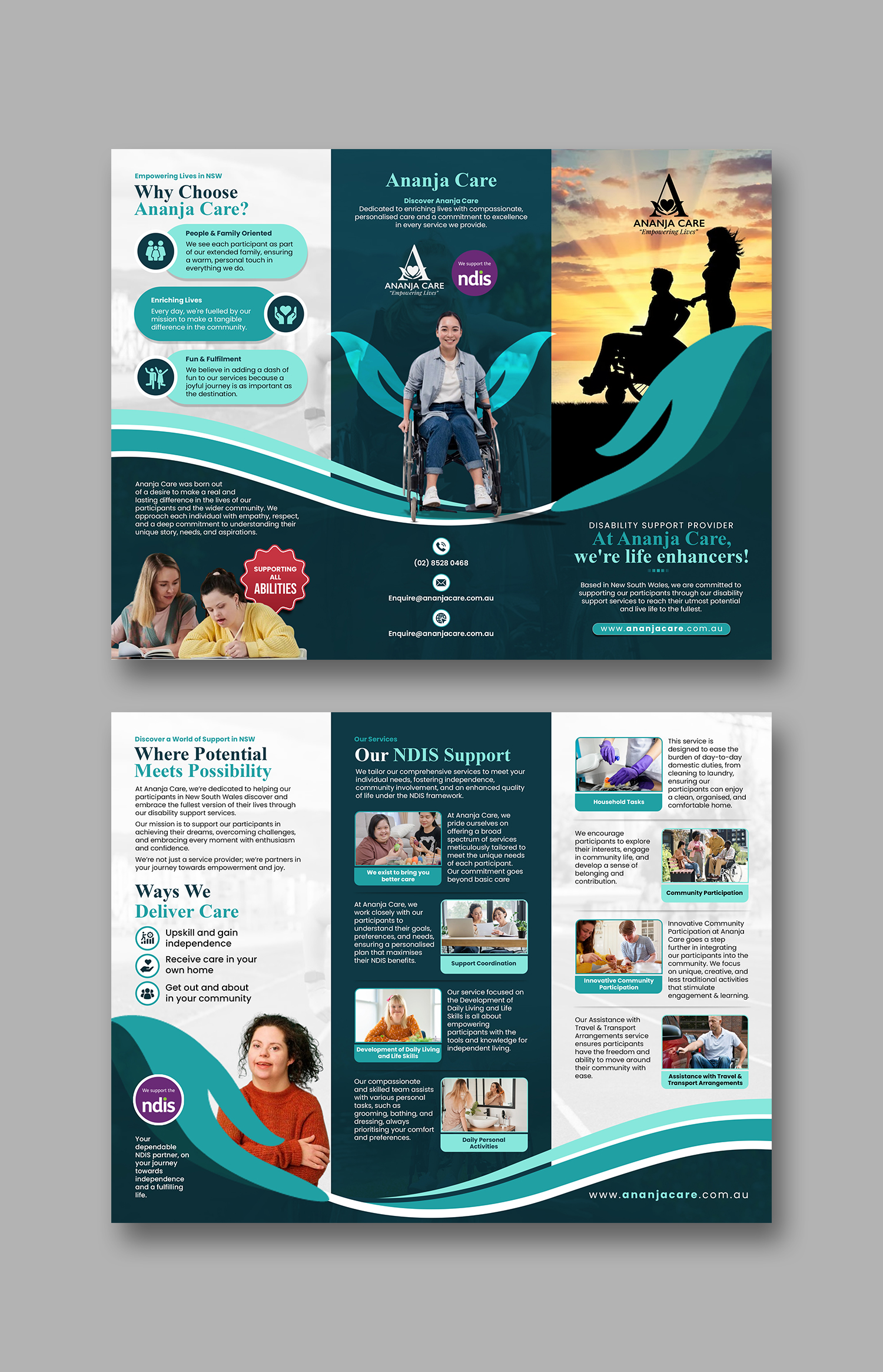 Diseño de Flyer por debdesign para Ananja Care | Diseño #32446043