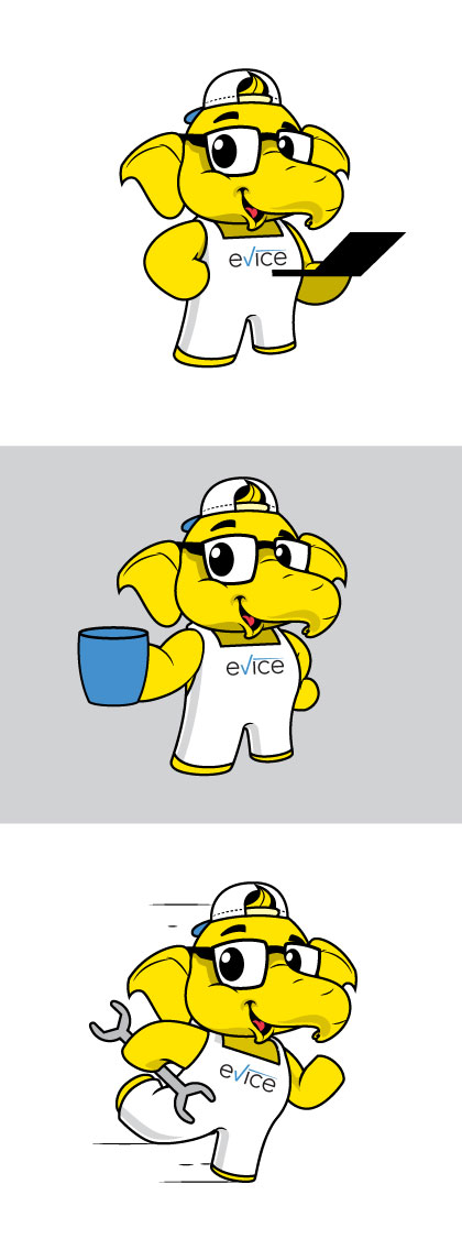 Mascot Design by ally designs for evice consult ApS | Design #32346094