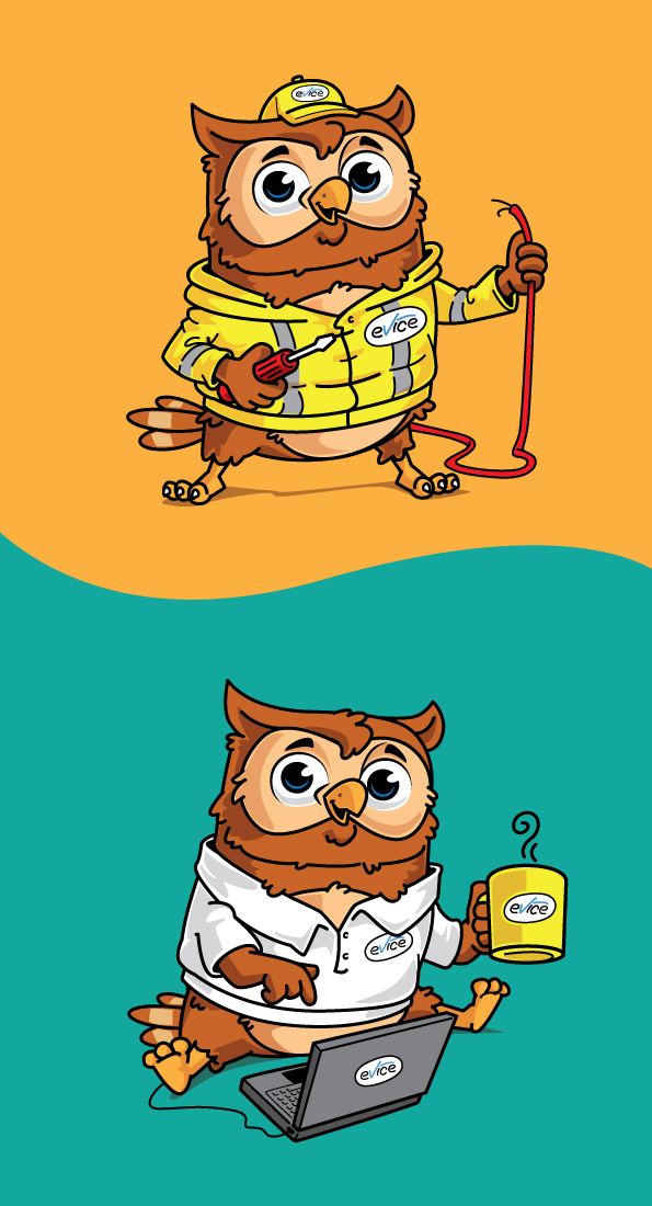 Mascot Design by ally designs for evice consult ApS | Design #32346095