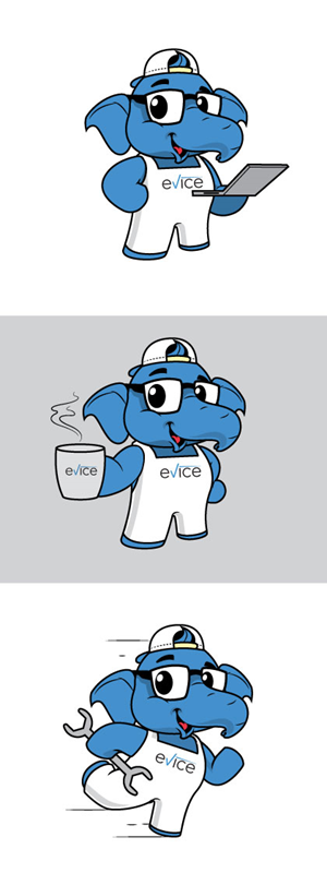 Mascot Design by ally designs for evice consult ApS | Design: #32358503