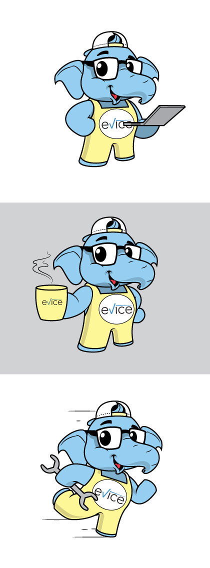 Maskottchen-Design von ally designs für evice consult ApS | Design #32358505