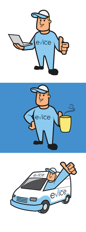 Mascot Design by ally designs for evice consult ApS | Design: #32358510