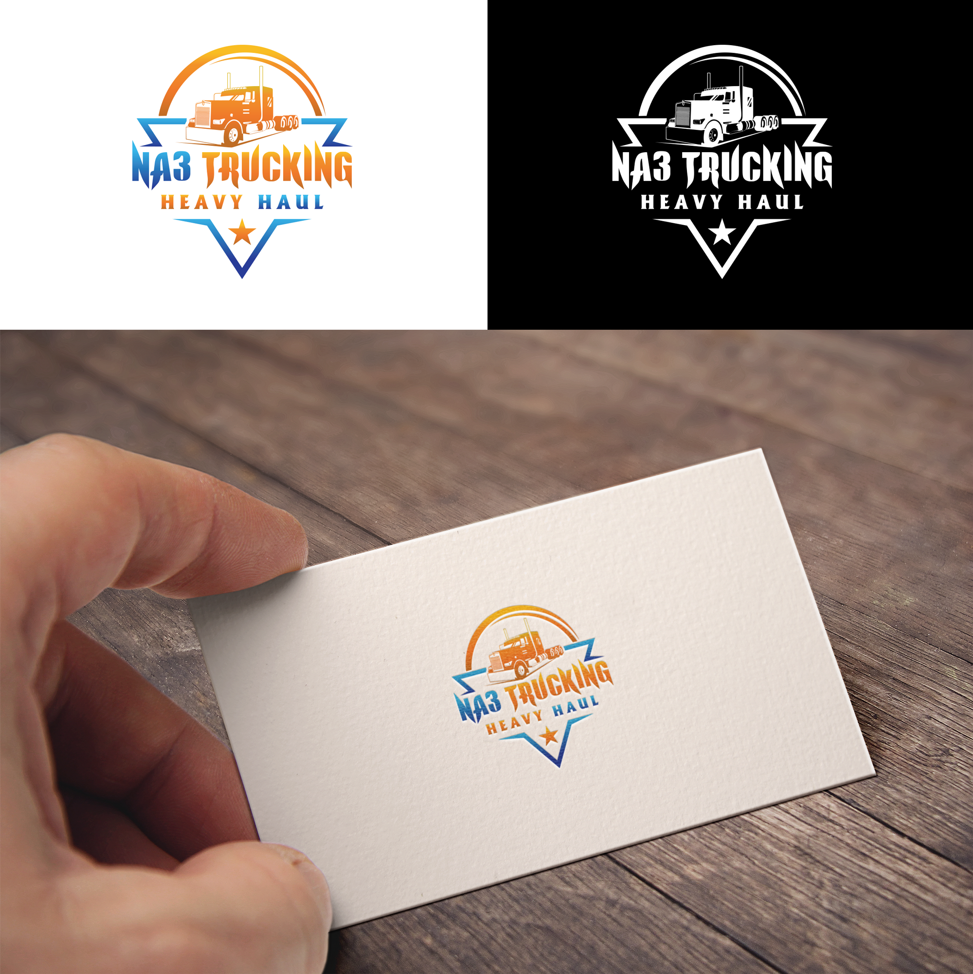 Logo Design by RA-bica for NA3 Trucking | Design #32344034