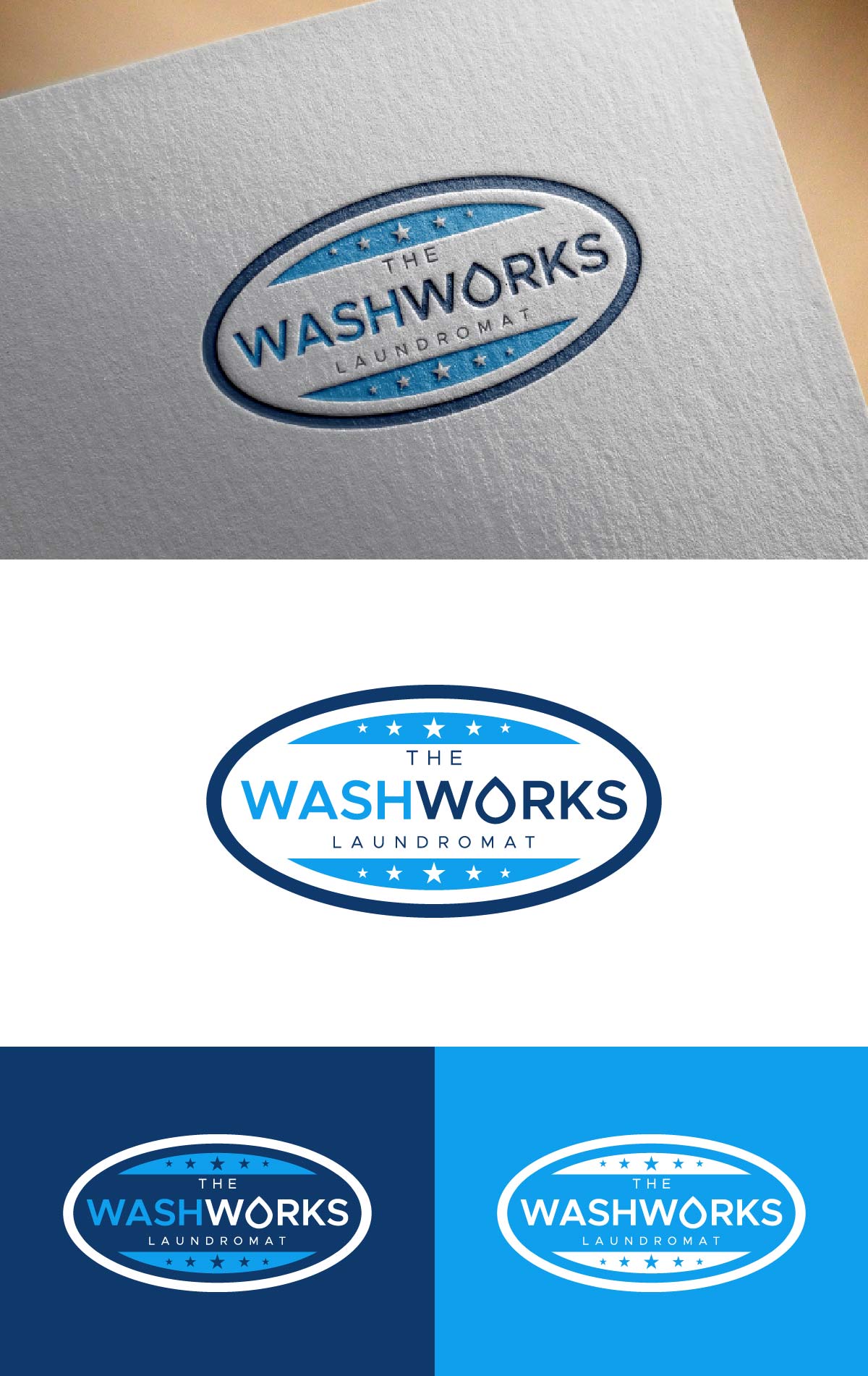 Logo Design by fly  design for The WashWorks Laundromat | Design #32343327