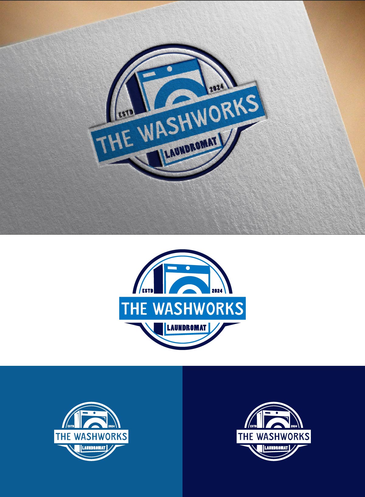 Logo Design by fly  design for The WashWorks Laundromat | Design #32343328