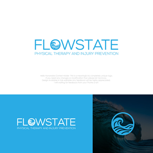 Logo Design by LogoEon for Flowstate Physical Therapy and Injury Prevention | Design: #32342084