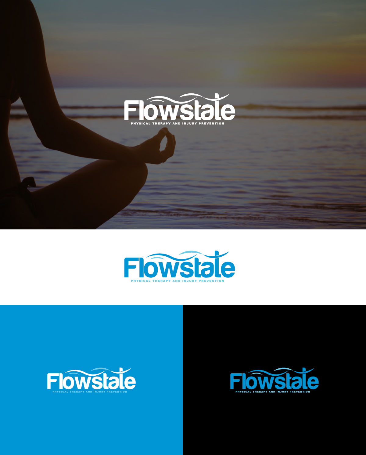 Logo Design by alexdarah for Flowstate Physical Therapy and Injury Prevention | Design #32340889