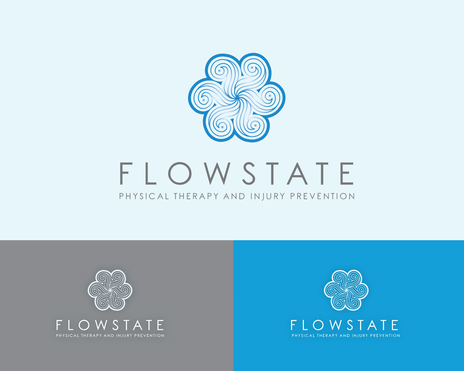 Logo Design by radleon for Flowstate Physical Therapy and Injury Prevention | Design #32356408