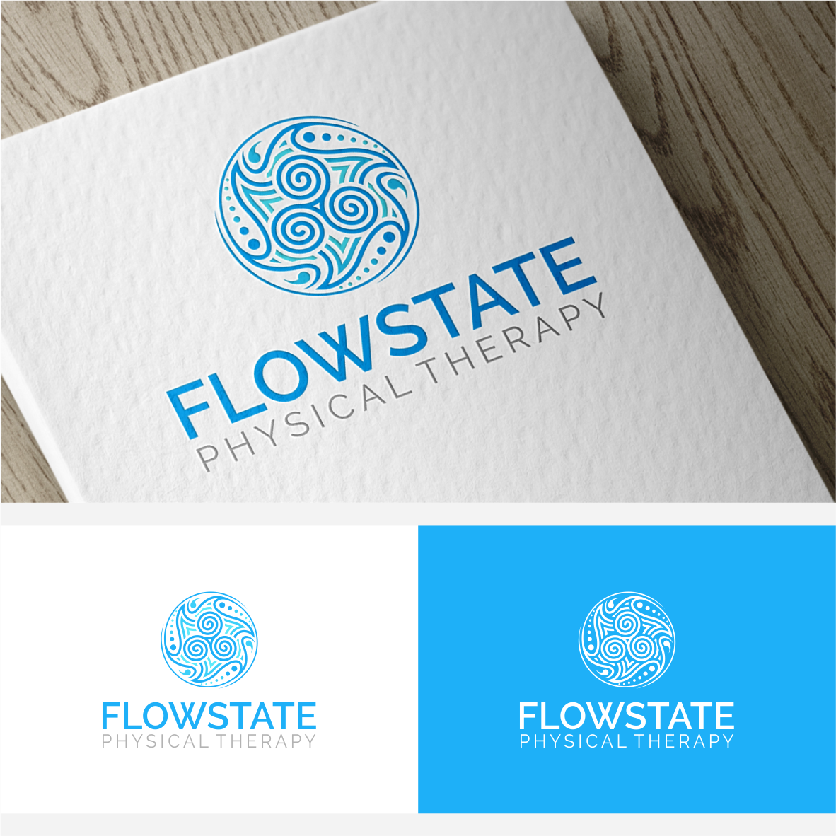 Logo-Design von vintana für Flowstate Physical Therapy and Injury Prevention | Design #32389925