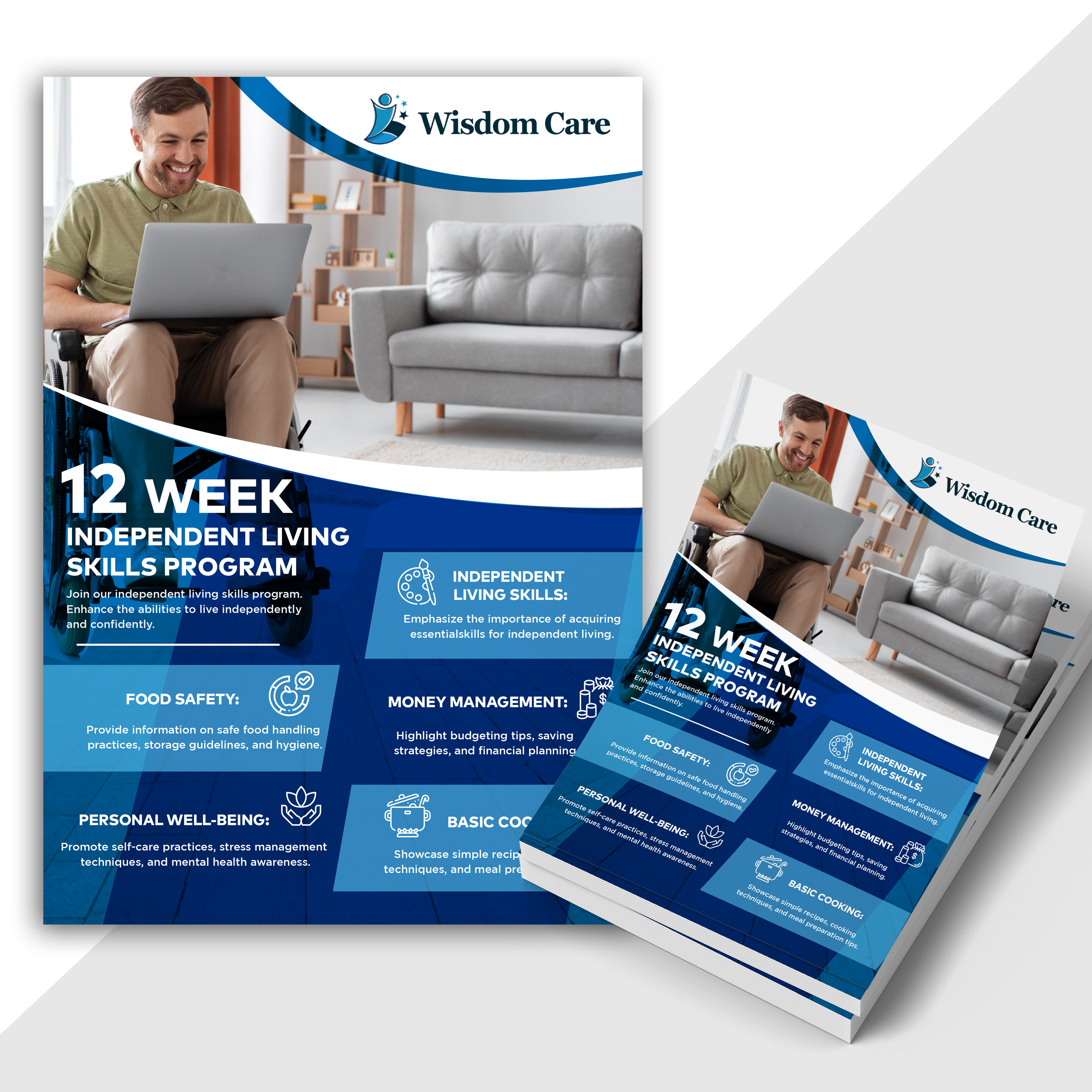 Flyer Design by Jelena B for WisdomCare | Design #32369611