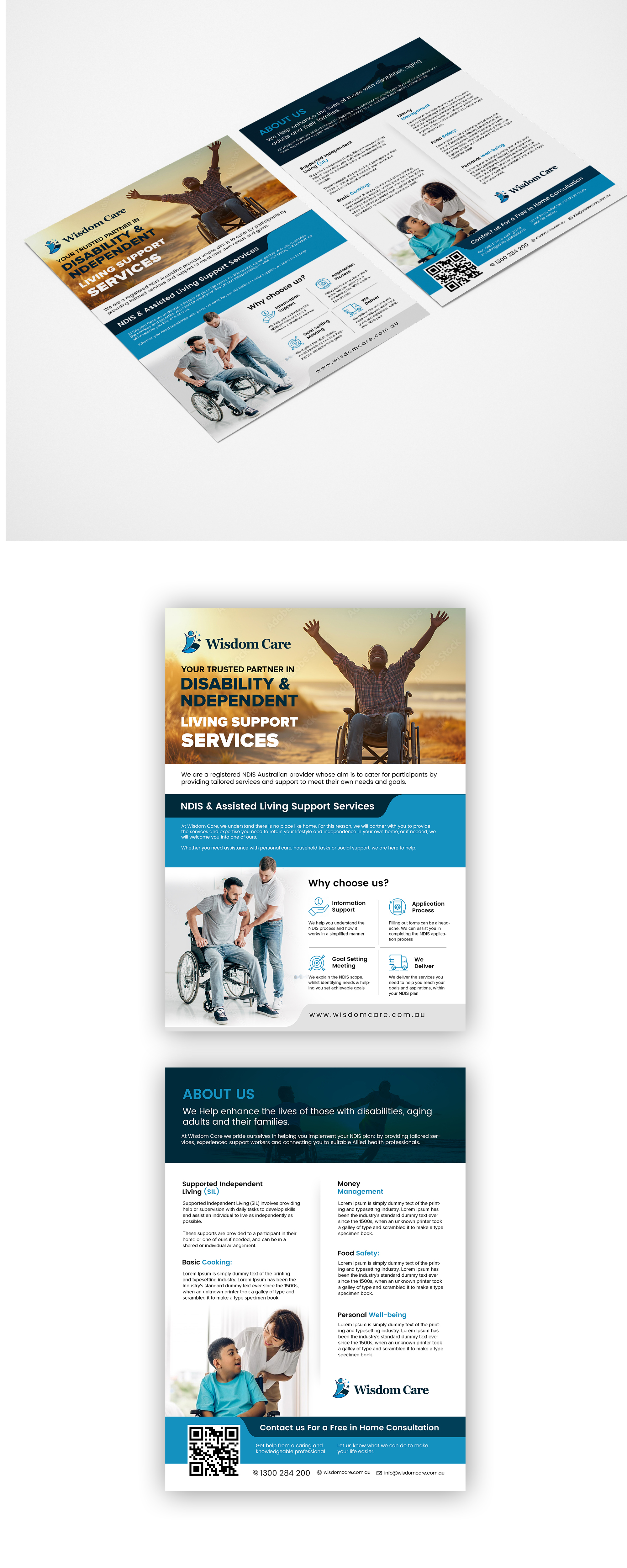 Flyer Design by Design Motion for WisdomCare | Design #32355942