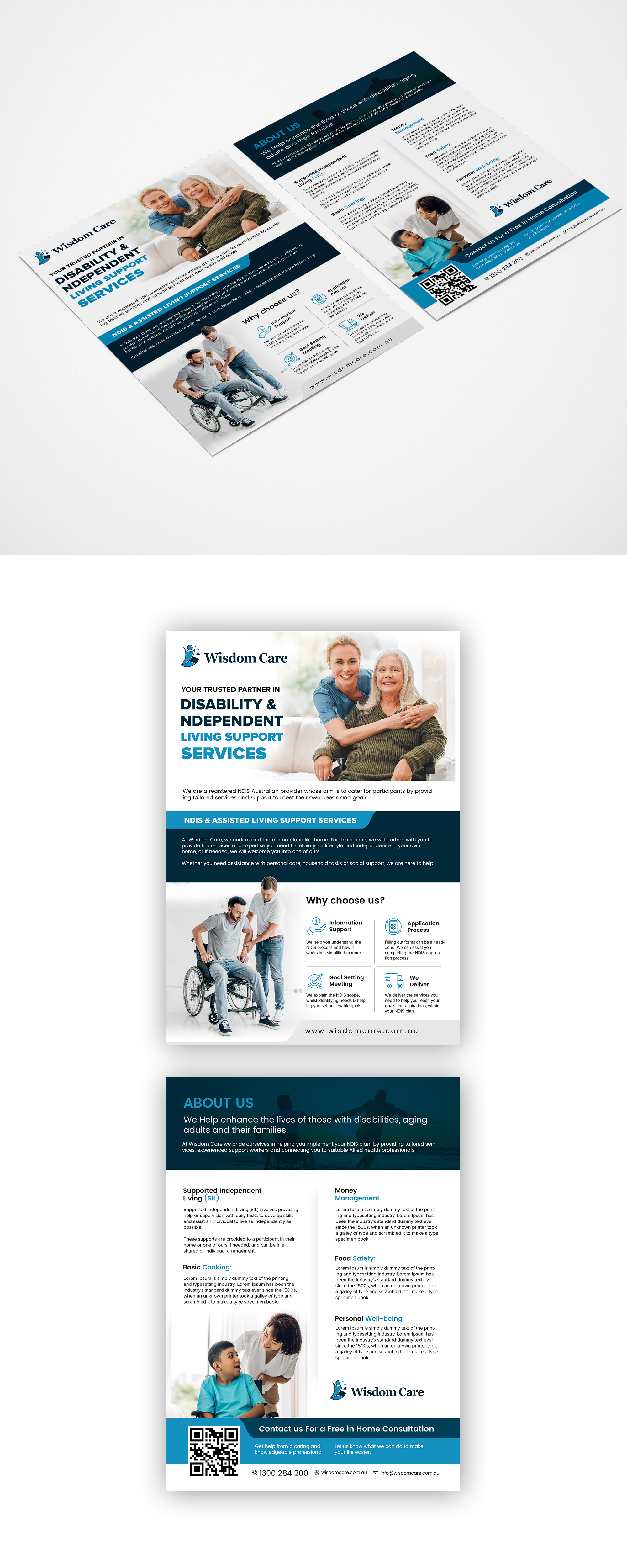 Flyer Design by Design Motion for WisdomCare | Design #32355947