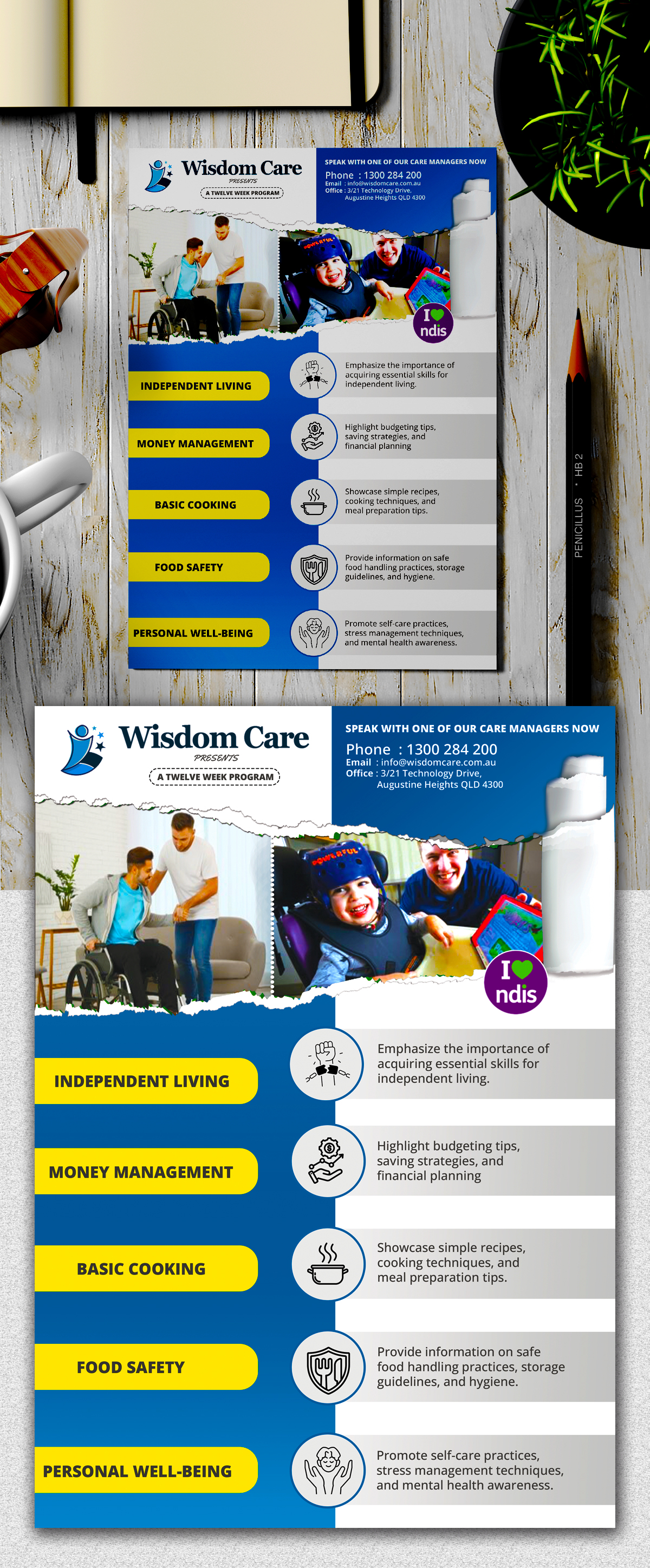 Diseño de Flyer por Ramamoorthi Annadurai para WisdomCare | Diseño #32355569