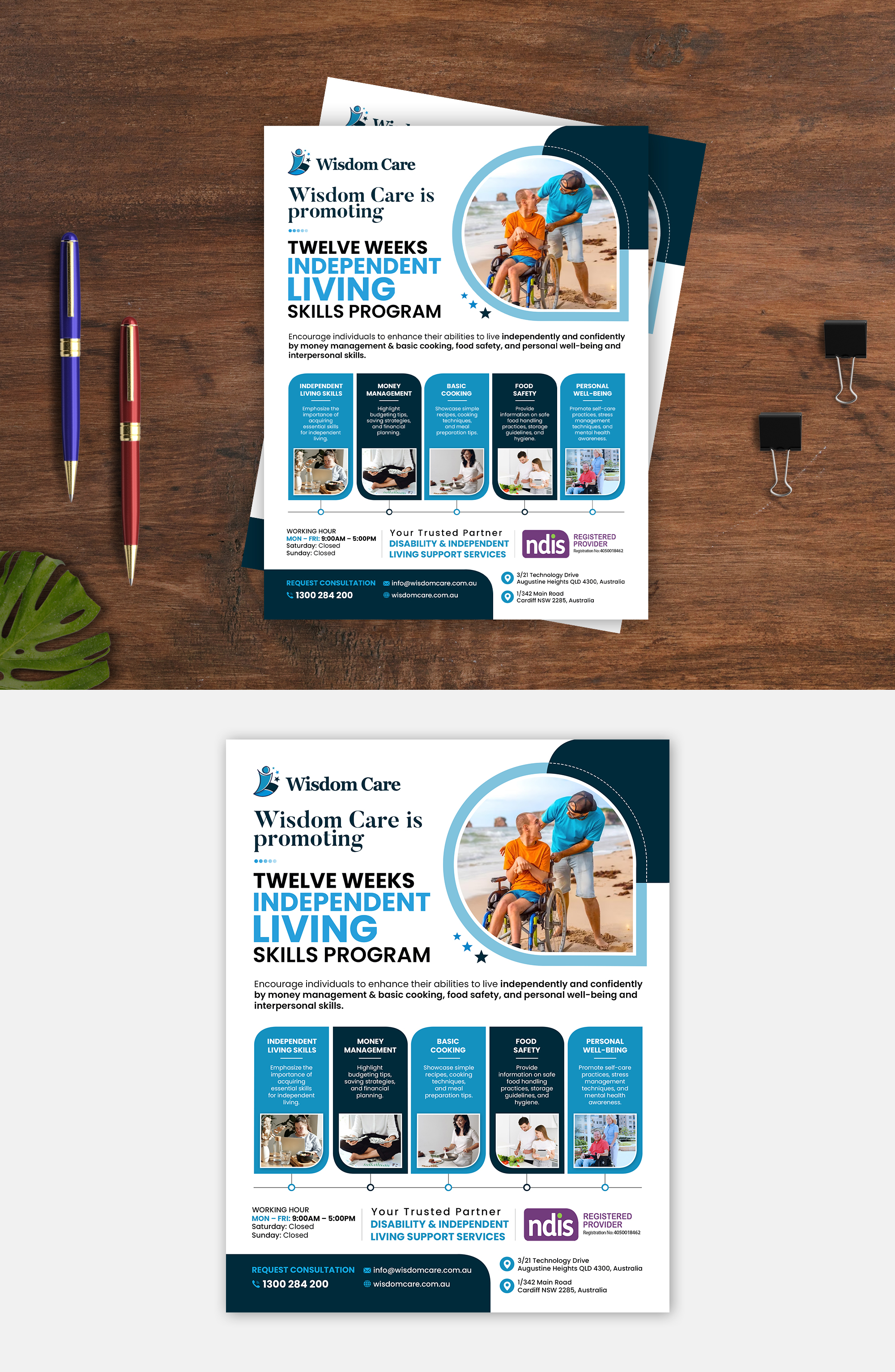 Flyer Design by debdesign for WisdomCare | Design #32355531