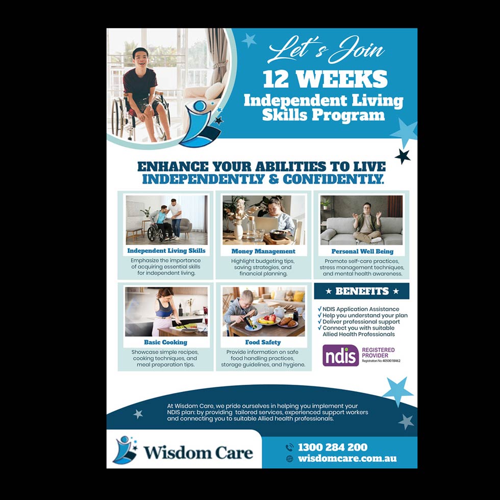 Flyer Design by DA. for WisdomCare | Design #32369626