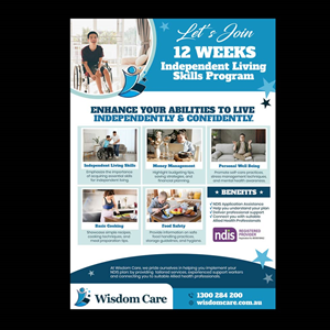 Flyer Design by DA. for WisdomCare | Design: #32369626