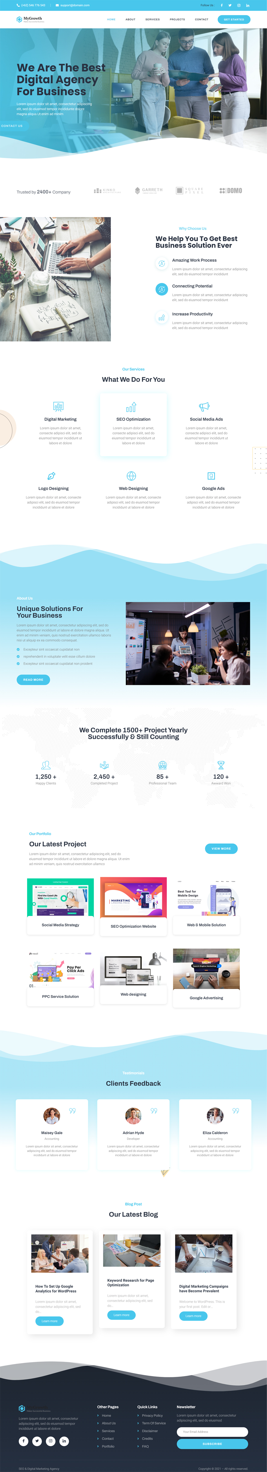 Wordpress Design by WahDesign for this project | Design #32346932